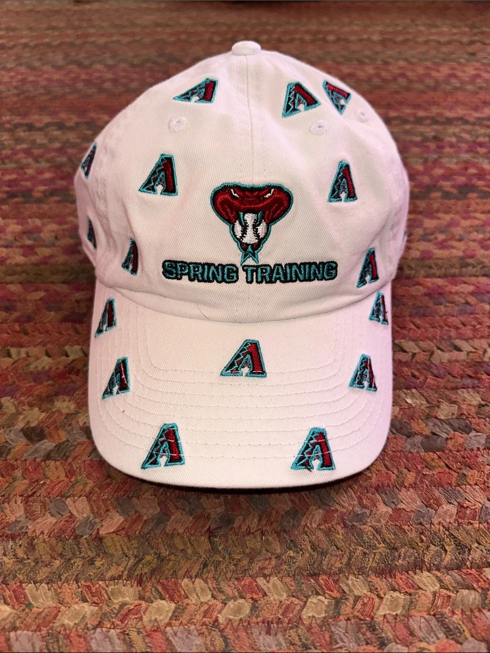 ARIZONA DIAMONDBACKS LOGO White Spring Training Baseball Cap